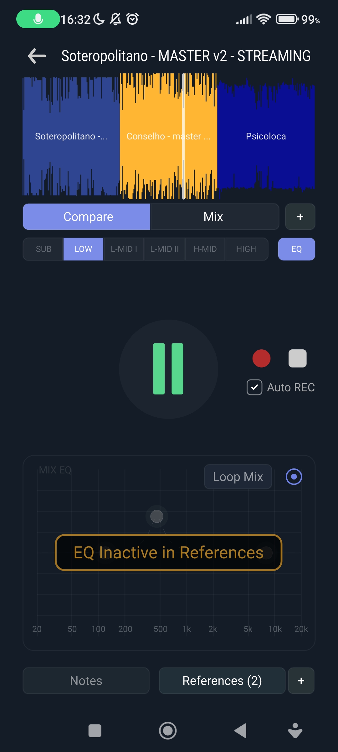 Compare mode